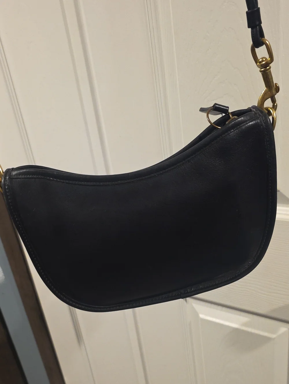 Coach vintage Swinger bag, classic half-moon shape and Double Strap - Picture 6 of 10
